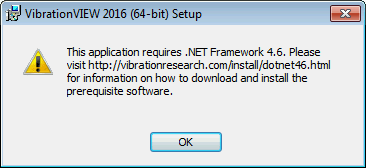 This application requires .NET Framework 4.6 or newer